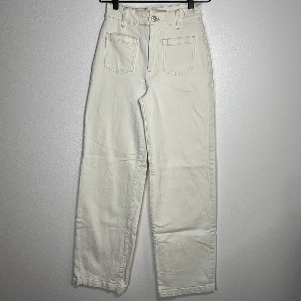 Madewell The Perfect Vintage Women's cream wide-leg denim Jean